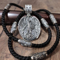 Sterling Silver Archangel Michael Shield Pendant Necklace: Religious Gift