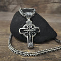 Personalized Saint Benedict Crucifix Necklace Archangel Saint Michael : Sterling Silver & Ebony Wood