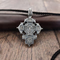 Sterling Silver Orthodox Crucifix Pendant: Religious Christian Necklace