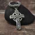 Personalized Saint Benedict Crucifix Necklace Archangel Saint Michael: Sterling Silver