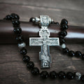 Sterling Silver Orthodox Crucifix Necklace: Religious Pendant