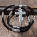 Sterling Silver Orthodox Crucifix Necklace: Religious Pendant