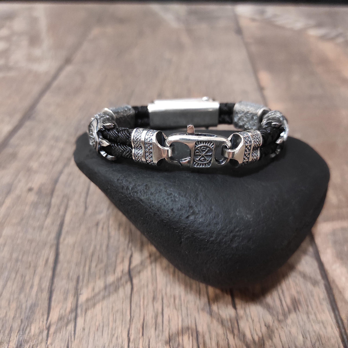 Handmade Sterling Silver Saint Michael Bracelet: Archangel Shield Jewelry