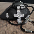 Sterling Silver Orthodox Crucifix Necklace: Religious Pendant